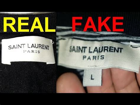 ysl shirt fake erkennen|real vs fake st laurent shirts.